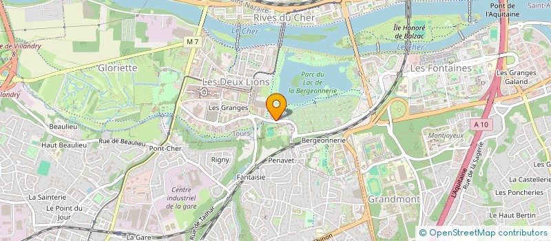 localisation de l'entreprise GALA POLYTECH'TOURS  TOURS