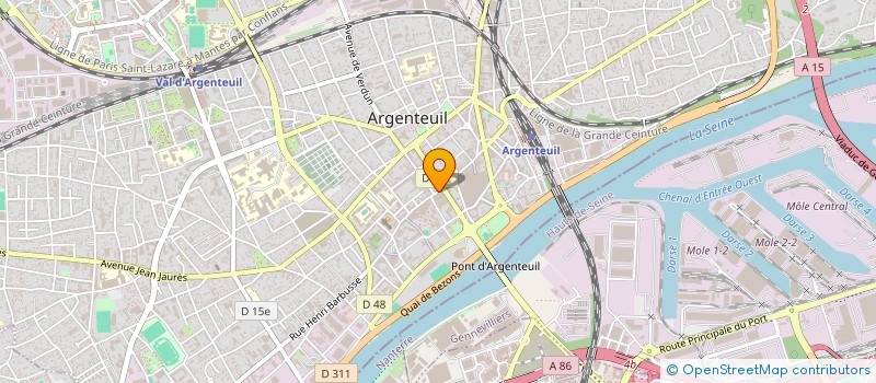 localisation de l'entreprise GALA STUDIO 3  ARGENTEUIL