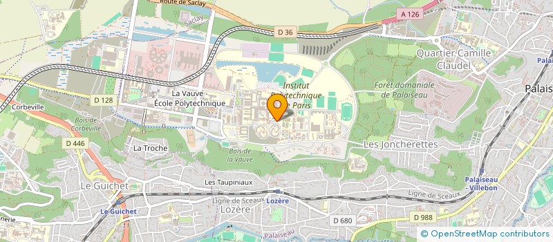 localisation de l'entreprise GALA SUPOPTIQUE à PALAISEAU