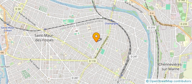 localisation de l'entreprise GALAAD à SAINT-MAUR-DES-FOSSES