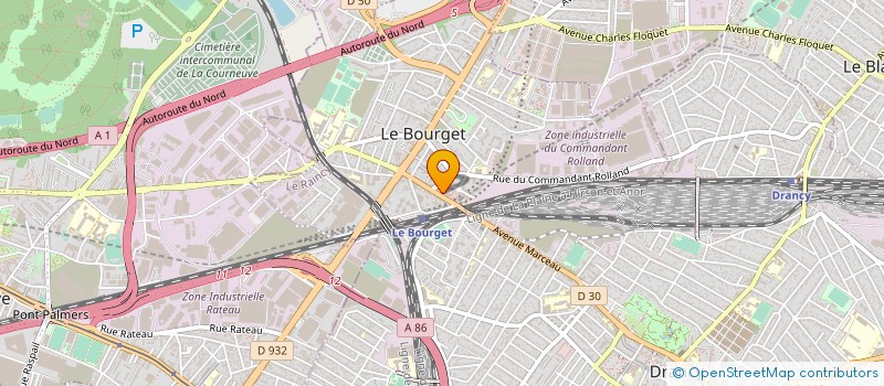 localisation de l'entreprise GALAAD INVEST à LE BOURGET