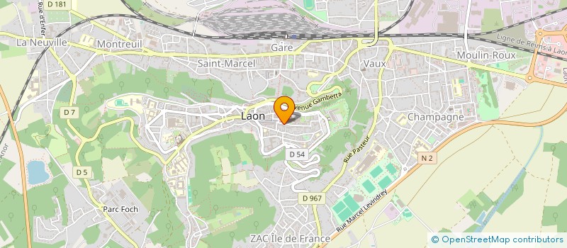 localisation de l'entreprise GALAAD6540 à LAON