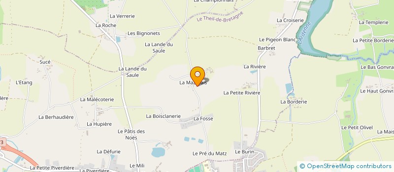 localisation de l'entreprise GALAC  RETIERS