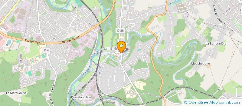 localisation de l'entreprise GALAC  SAINT-BENOIT