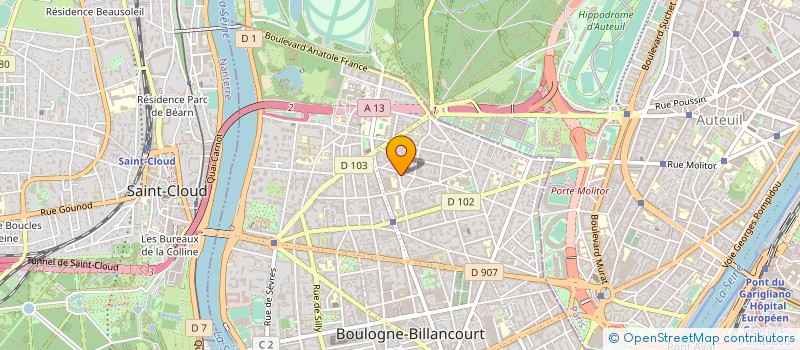 localisation de l'entreprise GALACTEE à BOULOGNE-BILLANCOURT