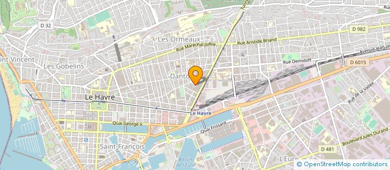 localisation de l'entreprise GALACTIC WEAR  LE HAVRE