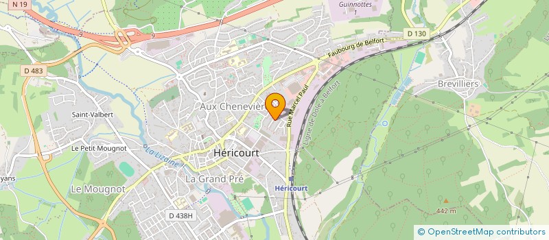 localisation de l'entreprise GALACTIK CLASSICO FUTSAL CLUB  HERICOURT