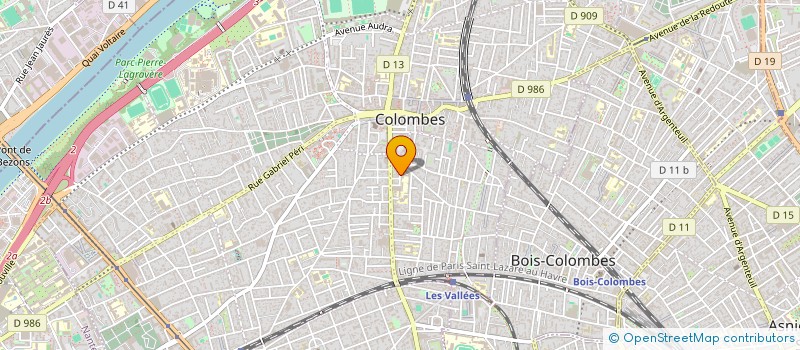 localisation de l'entreprise GALACTIQUE PRODUCTIONS à COLOMBES