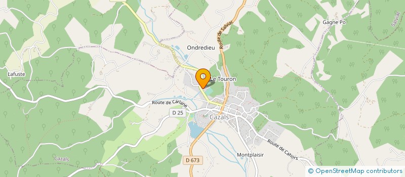 localisation de l'entreprise GALADRIEL ORGANISATION ET CREATION  CAZALS