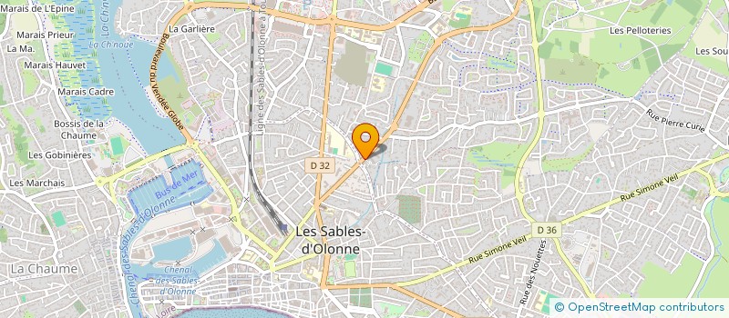 localisation de l'entreprise GALAHAD  LES SABLES D'OLONNE