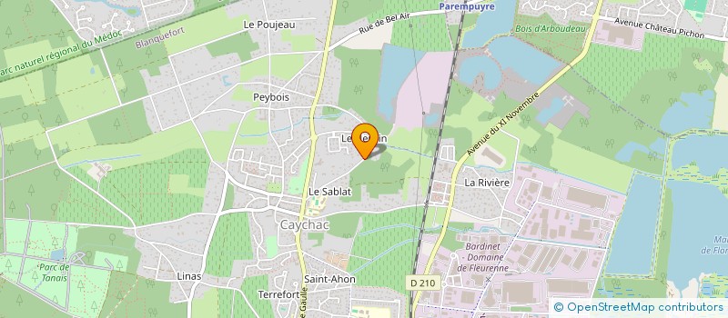 localisation de l'entreprise GALAHAD  BLANQUEFORT