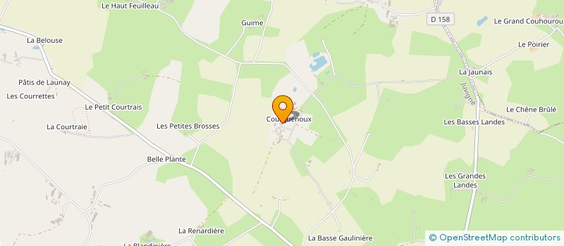 localisation de l'entreprise GALAINE COURQUENOUX à JUVIGNE