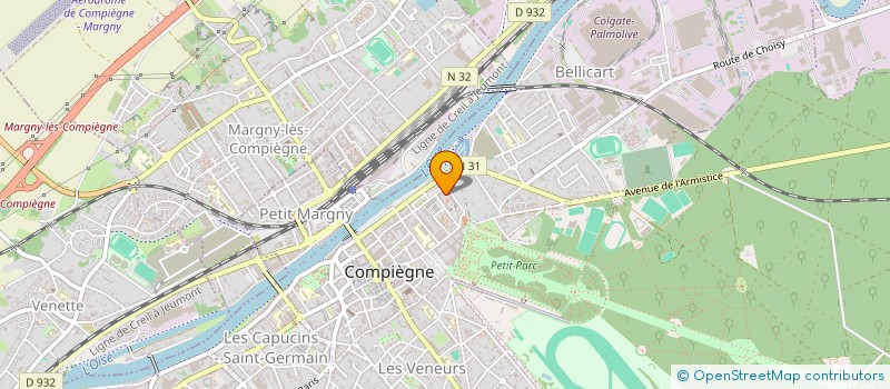 localisation de l'entreprise GALAM  COMPIEGNE