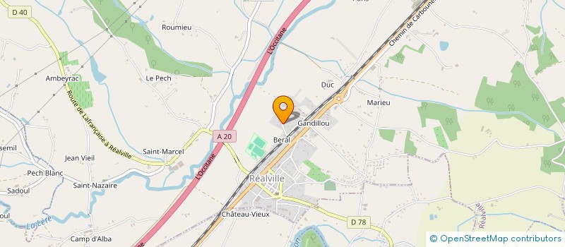 localisation de l'entreprise GALAM  REALVILLE