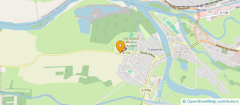 localisation de l'entreprise GALAM à DECIZE