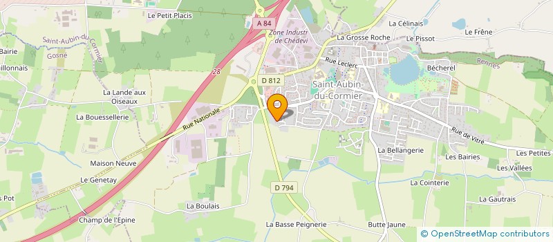 localisation de l'entreprise GALAMACA  SAINT-AUBIN-DU-CORMIER