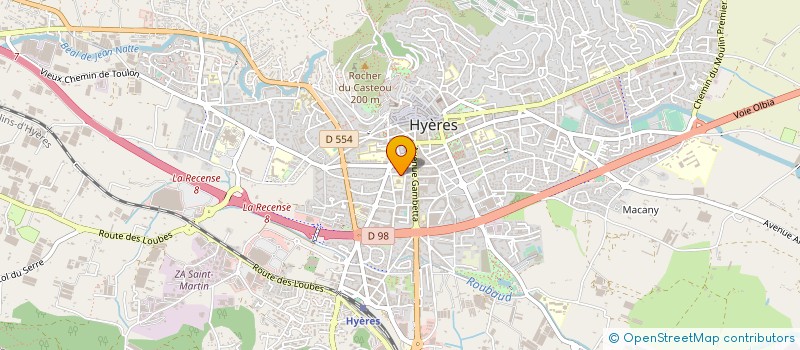 localisation de l'entreprise GALAMINA à HYERES