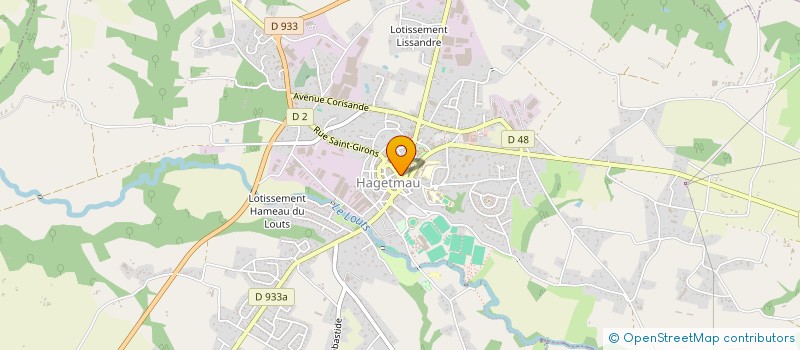 localisation de l'entreprise GALAMO à HAGETMAU