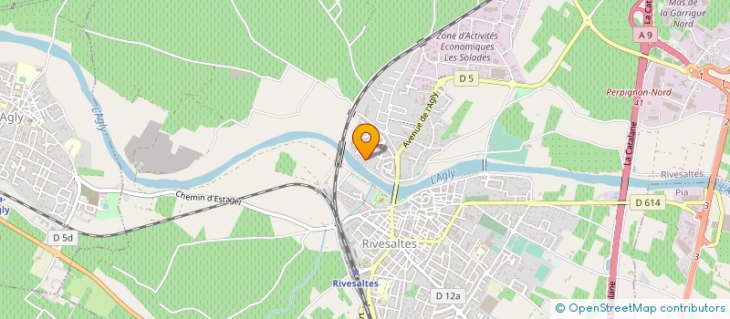 localisation de l'entreprise GALAMUS  RIVESALTES