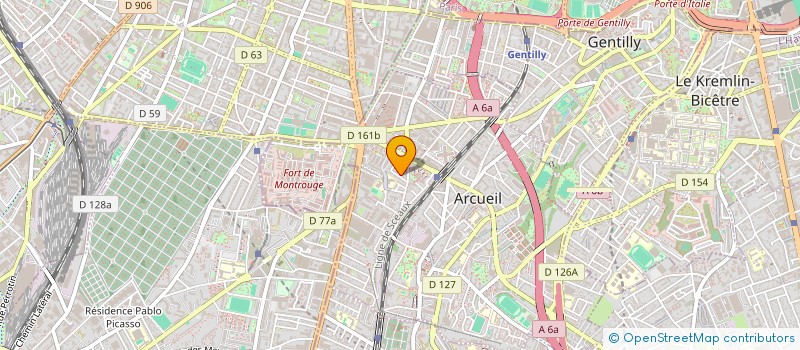 localisation de l'entreprise GALANCK à ARCUEIL