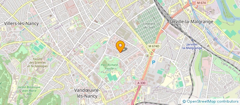 localisation de l'entreprise GALAND INVEST  VANDUVRE-LES-NANCY