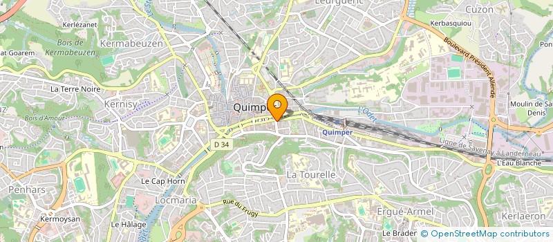 localisation de l'entreprise GALANTHUS  QUIMPER