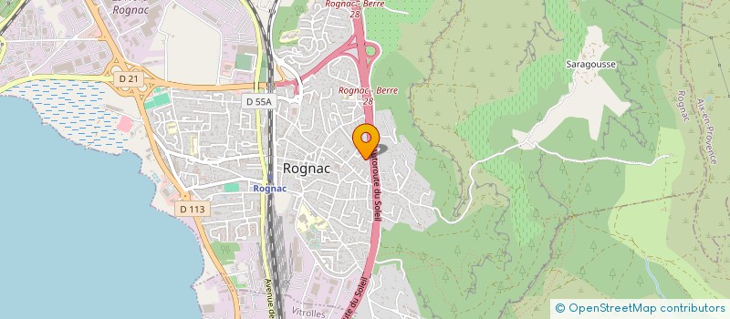 localisation de l'entreprise GALANTI S.A.  ROGNAC