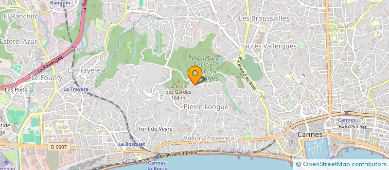 localisation de l'entreprise GALAPAGOS à CANNES
