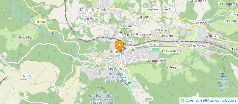 localisation de l'entreprise GALAPAGOS  LA BOURBOULE