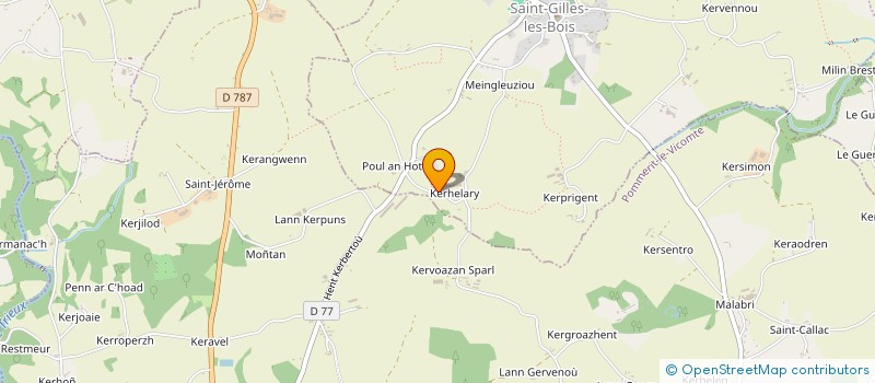 localisation de l'entreprise GALAR & FILS  SAINT-GILLES-LES-BOIS