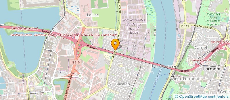 localisation de l'entreprise GALARDINI MONTARRAS à BORDEAUX