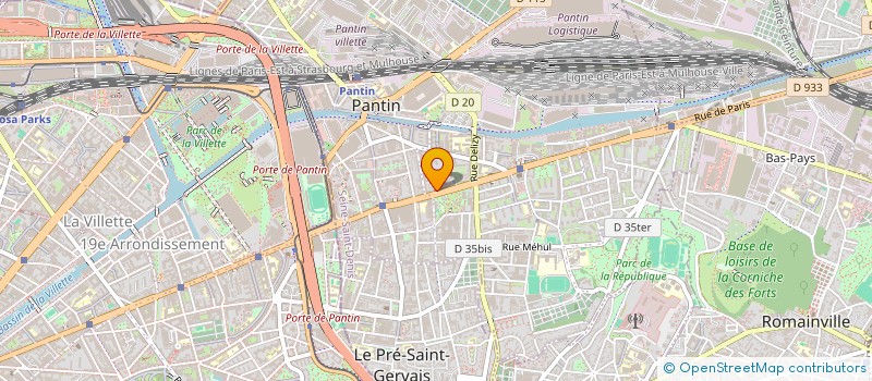 localisation de l'entreprise GALASSE  PANTIN