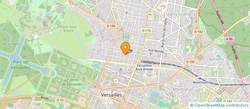 localisation de l'entreprise GALATEA à VERSAILLES