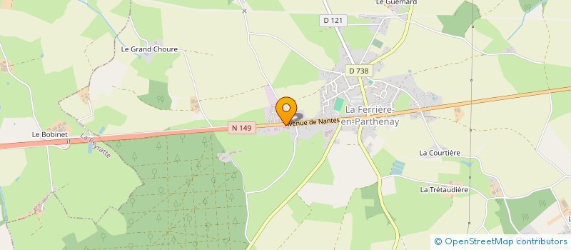 localisation de l'entreprise GALATEA à LA FERRIERE-EN-PARTHENAY