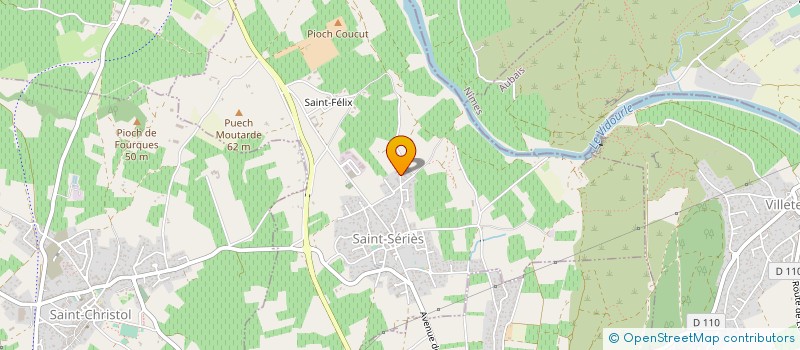 localisation de l'entreprise GALATEAH IMMOBILIER  SAINT-SERIES