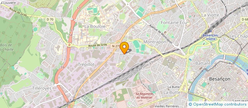 localisation de l'entreprise GALATEE  BESANCON