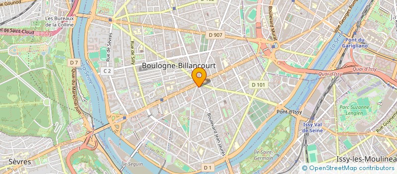 localisation de l'entreprise GALATEE à BOULOGNE-BILLANCOURT