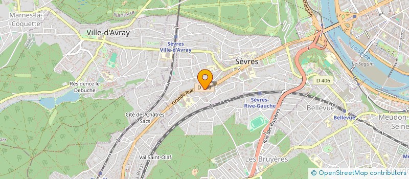 localisation de l'entreprise GALATEE  SEVRES