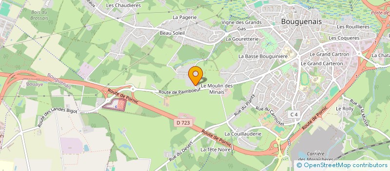 localisation de l'entreprise GALATEE à BOUGUENAIS