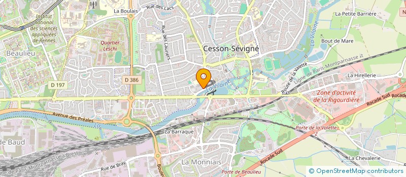 localisation de l'entreprise GALATEE  CESSON-SEVIGNE