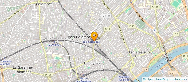 localisation de l'entreprise GALATEE à BOIS-COLOMBES