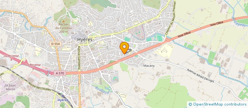 localisation de l'entreprise GALATHEA à HYERES