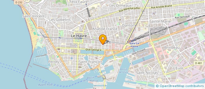 localisation de l'entreprise GALATHEE.A à LE HAVRE