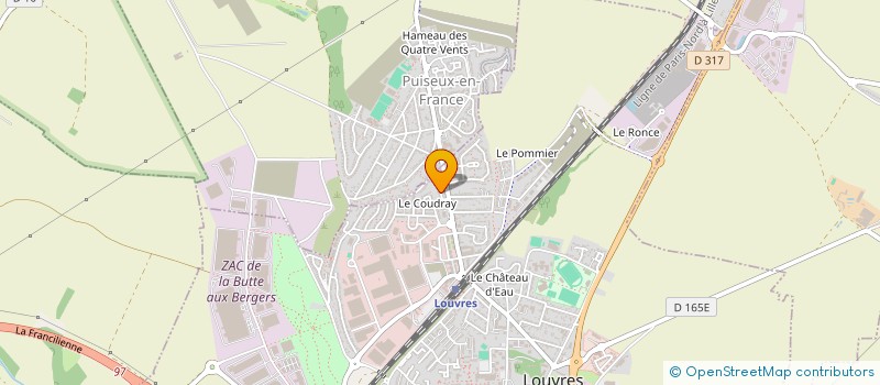 localisation de l'entreprise GALAUB  LOUVRES