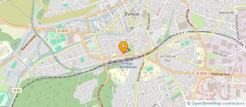 localisation de l'entreprise GALAUX  EVREUX