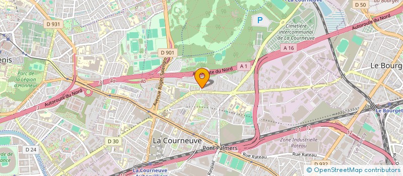 localisation de l'entreprise GALAX PRO BAT GPB7 à LA COURNEUVE
