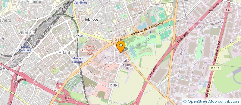 localisation de l'entreprise GALAXIA CONSEIL à MASSY