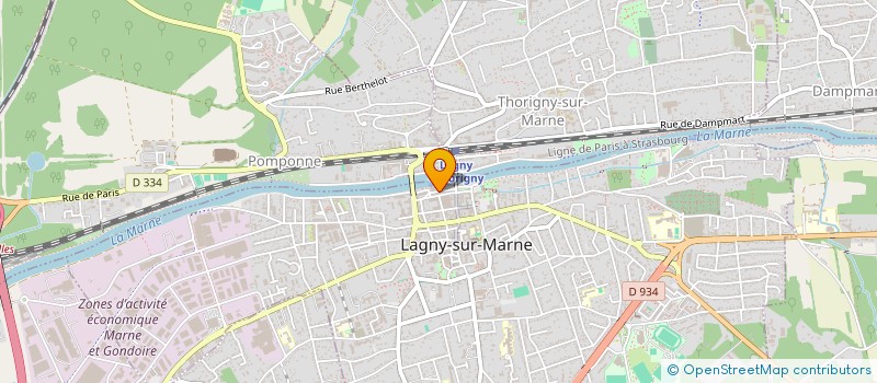 localisation de l'entreprise GALAXIA LOISIRS à LAGNY-SUR-MARNE
