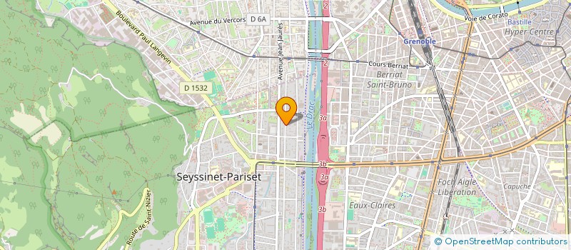 localisation de l'entreprise GALAXICA SOCIETE  SEYSSINET-PARISET