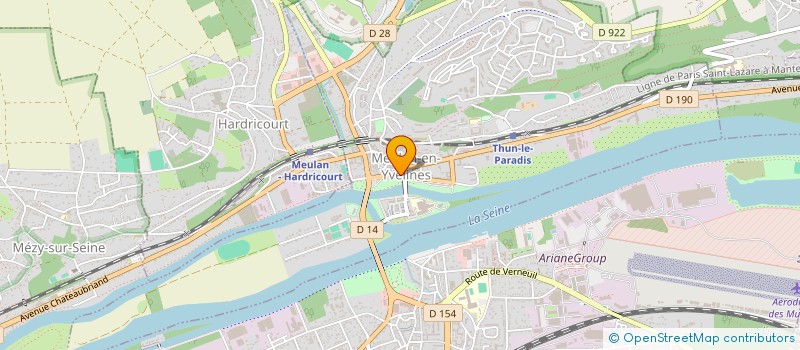localisation de l'entreprise GALAXIE 2000 à MEULAN-EN-YVELINES